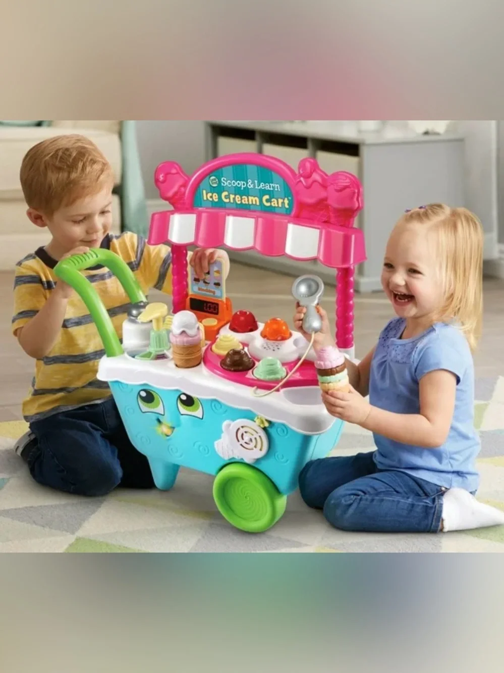 Leapfrog Scoop & Learn Ice Cream Cart with All Accessories